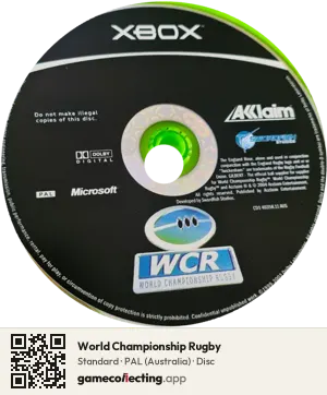 World Championship Rugby Xbox, PAL disc