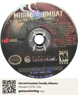 Mortal Kombat: Deadly Alliance Nintendo GameCube, NTSC disc