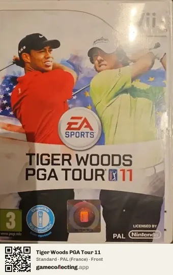 Tiger Woods PGA Tour 11 Nintendo Wii, France box front