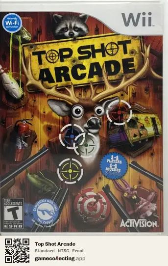 Top Shot Arcade Nintendo Wii, NTSC box front