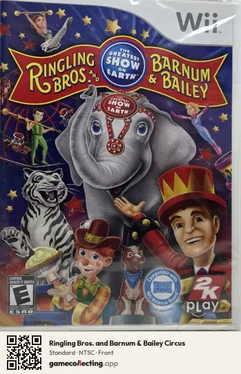 Ringling Bros. and Barnum & Bailey Circus Nintendo Wii, NTSC box front