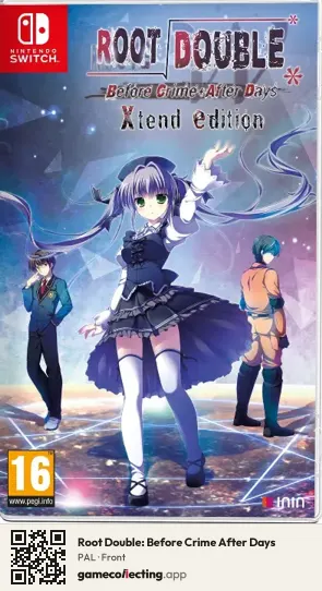 Root Double: Before Crime After Days Nintendo Switch, PAL box front