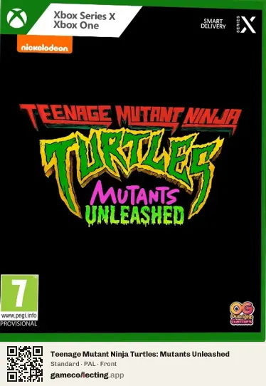 Teenage Mutant Ninja Turtles: Mutants Unleashed Xbox Series X, PAL box front