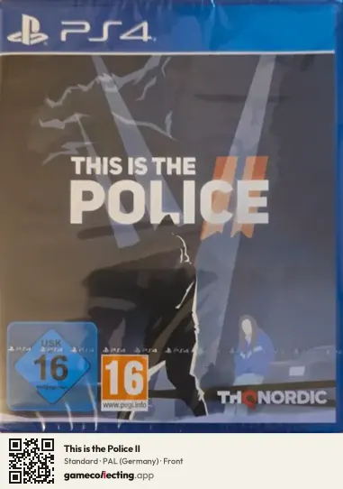 This is the Police II PlayStation 4, Germany box front