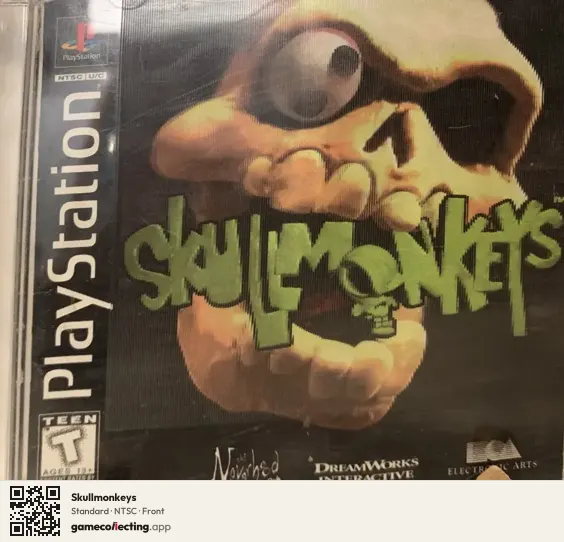 Skullmonkeys PlayStation, NTSC box front