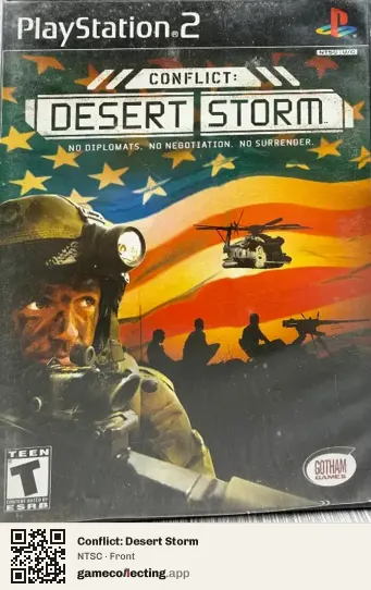 Conflict: Desert Storm PlayStation 2, NTSC box front