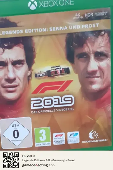 F1 2019 Xbox One, Germany box front