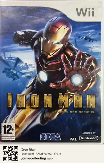 Iron Man Nintendo Wii, France box front