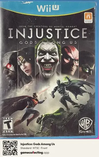 Injustice: Gods Among Us Nintendo Wii U, NTSC box front