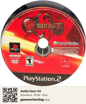 Guilty Gear X2 PlayStation 2, NTSC disc
