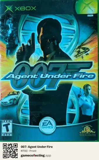 007: Agent Under Fire Xbox, NTSC box front