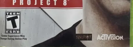 Tony Hawk's Project 8, the ESRB box on its front