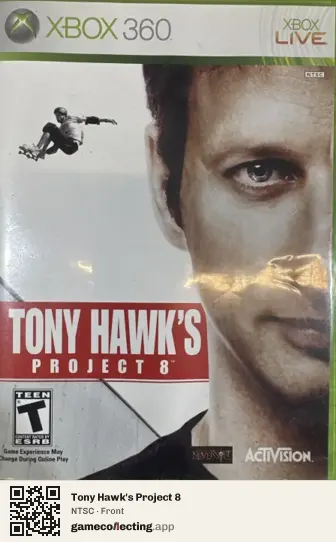 Tony Hawk's Project 8 Xbox 360, NTSC box front