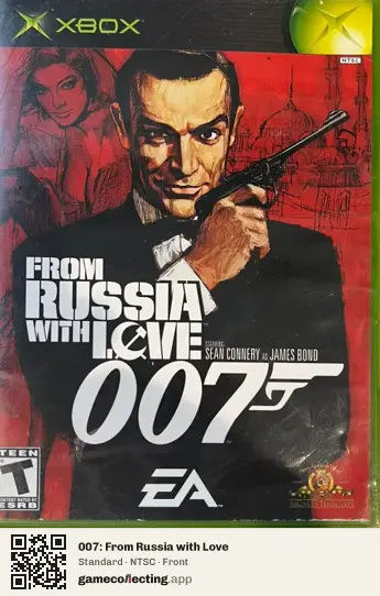 007: From Russia with Love Xbox, NTSC box front