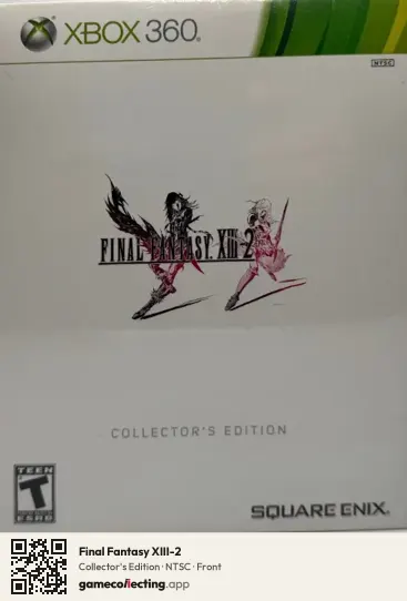 Final Fantasy XIII-2 Xbox 360, NTSC box front
