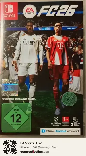 EA Sports FC 26 Nintendo Switch, Germany box front