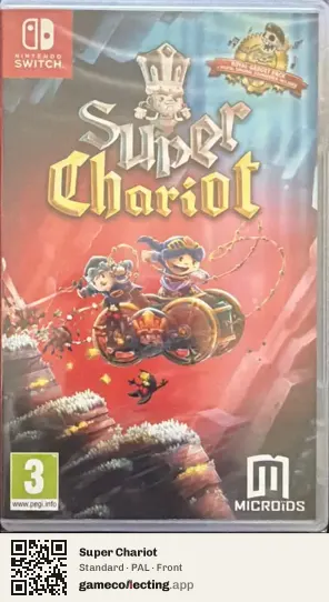Super Chariot Nintendo Switch, PAL box front