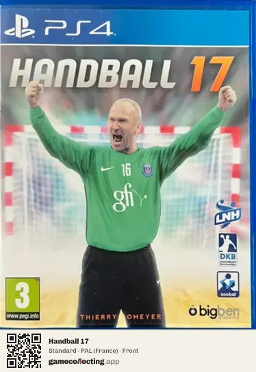 Handball 17 PlayStation 4, France box front