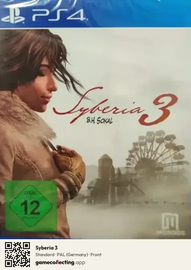 Syberia 3 PlayStation 4, Germany box front