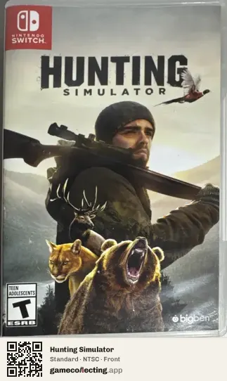 Hunting Simulator Nintendo Switch, NTSC box front