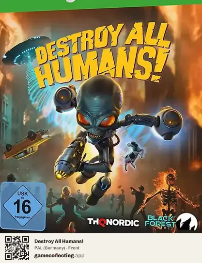 Destroy All Humans! Xbox One, Germany box front