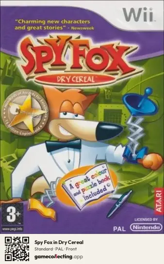Spy Fox in Dry Cereal Nintendo Wii, PAL box front