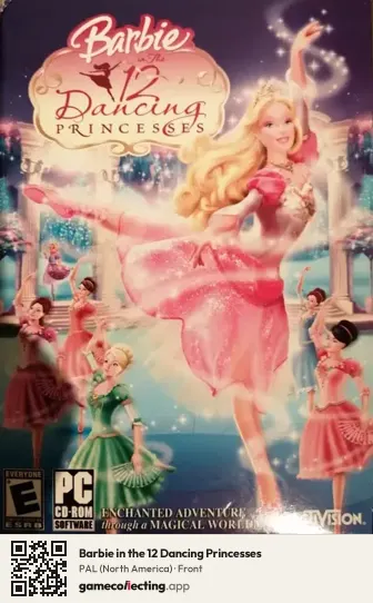 Barbie in the 12 Dancing Princesses Computer, North America box front