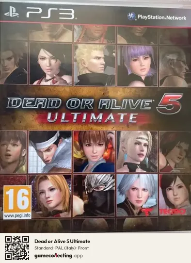 Dead or Alive 5 Ultimate PlayStation 3, Italy box front