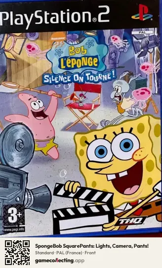 SpongeBob SquarePants: Lights, Camera, Pants! PlayStation 2, France box front
