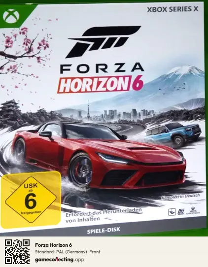 Forza Horizon 6 Xbox Series X, Germany box front