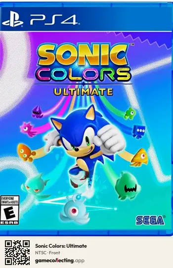 Sonic Colors: Ultimate PlayStation 4, NTSC box front
