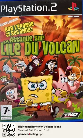 Nicktoons: Battle for Volcano Island PlayStation 2, France box front