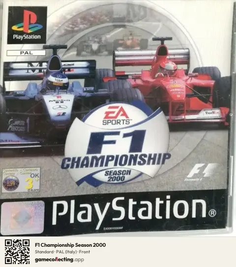 F1 Championship Season 2000 PlayStation, Italy box front