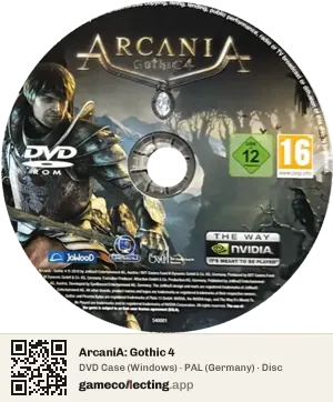 ArcaniA: Gothic 4 Computer, PAL disc