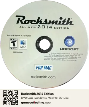 Rocksmith 2014 Edition Computer, NTSC disc