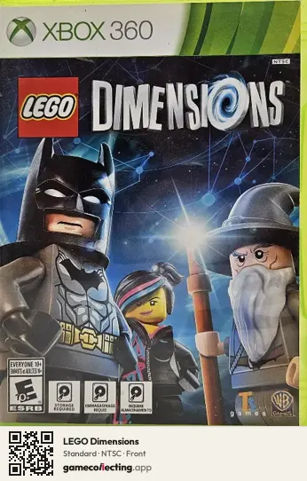 LEGO Dimensions Xbox 360, NTSC box front