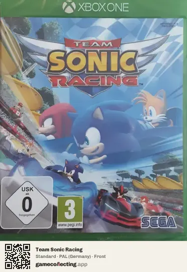 Team Sonic Racing Xbox One, Germany box front