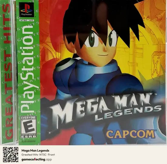 Mega Man Legends PlayStation, NTSC box front