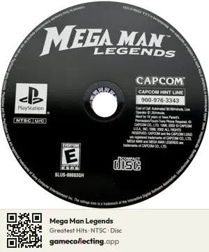 Mega Man Legends PlayStation, NTSC disc