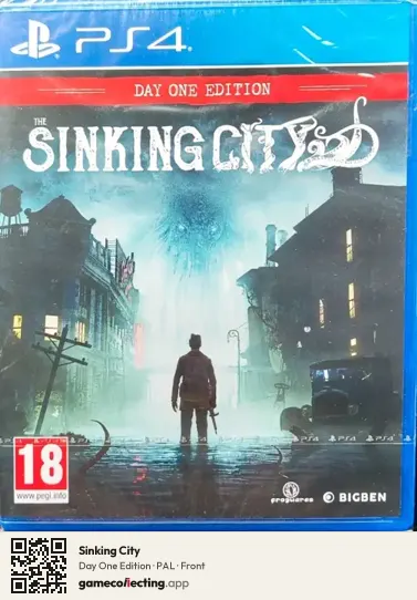 Sinking City PlayStation 4, PAL box front