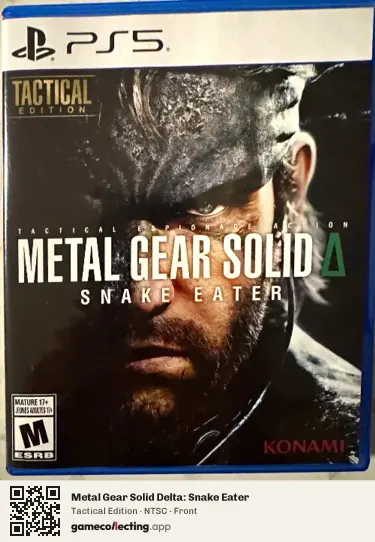 Metal Gear Solid Delta: Snake Eater PlayStation 5, NTSC box front