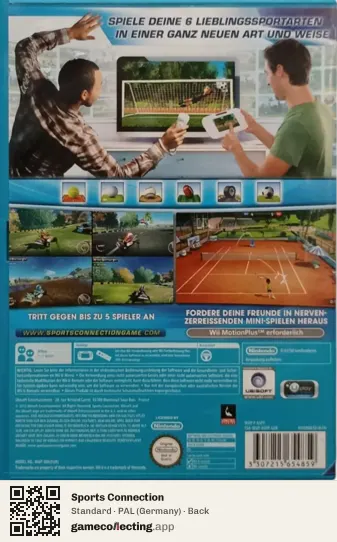 Sports Connection Nintendo Wii U, Germany box back