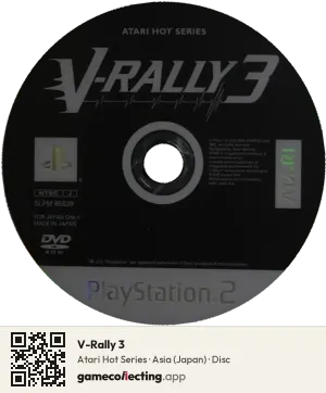 V-Rally 3 PlayStation 2, Asia disc