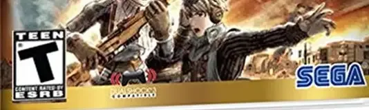 Valkyria Chronicles, the ESRB box on its front