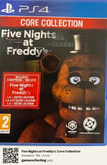 Five Nights at Freddy's: Core Collection PlayStation 4, PAL box front