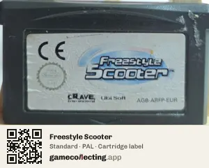 Freestyle Scooter Game Boy Advance, PAL cartridge label