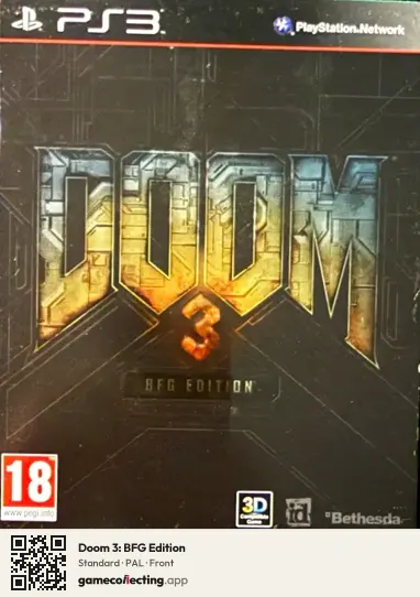 Doom 3: BFG Edition PlayStation 3, PAL box front