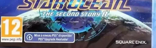 Star Ocean: The Second Story R, the PEGI square on its front