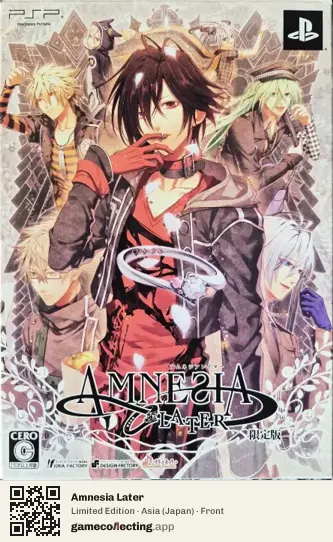 Amnesia Later PlayStation Portable, Asia box front