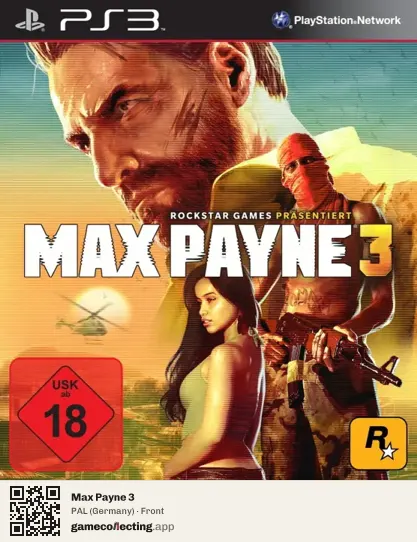 Max Payne 3 PlayStation 3, Germany box front